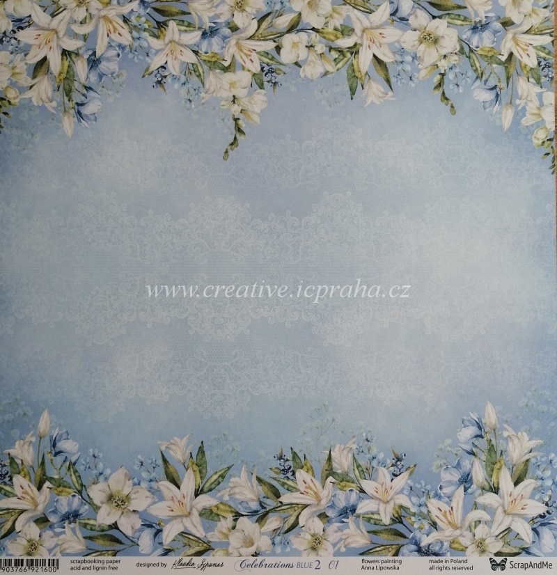 ScrapAndMe Celeb.Blue2 30x30.5cm 250g/m2